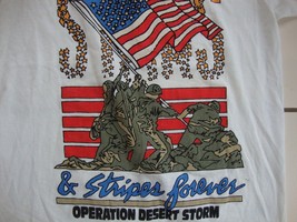 Vintage Operation Desert Storm &quot;Stars And Stripes Forever&quot; T Shirt Adult Size S - £14.21 GBP