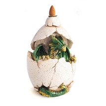 Dragon Egg Backflow Incense Burner w/ LED Light - £36.10 GBP