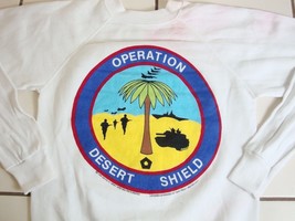 Vintage Operation Desert Storm Support Our Troops 1990 Crew Neck Sweatsh... - $29.16