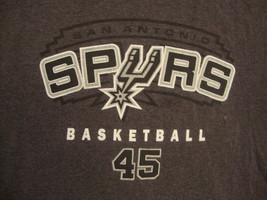 NBA San Antonio Spurs National Basketball Fan DeJuan Blair #45 Gray T Shirt L - £12.73 GBP