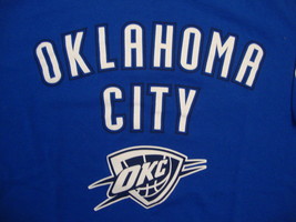 NBA Oklahoma City Thunder National Basketball Fan OKC Blue T Shirt XL - $17.37