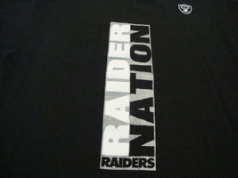 NFL Oakland Raiders Raider Nation National Football League Fan Black T S... - $15.53