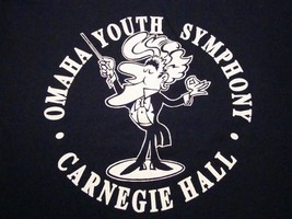 Vintage Omaha Youth Symphony Carnegie Hall 1990 90&#39;s Kids Music T Shirt M - £16.54 GBP