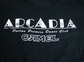 Vintage Arcadia Dallas Dance Club Camel Nightclub Club Back Print T Shirt XL - £20.56 GBP