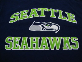 NFL Seattle Seahawks National Football League Fan Team Apparel Blue T Shirt L - $15.53