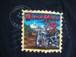 Vintage Black Hills Rally Motorcycles Sturgis South Dakota 1993 90&#39;s T  ... - £16.32 GBP
