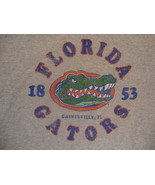 NCAA Florida Gators College University School Fan Gainesville Gray T Shi... - $17.37