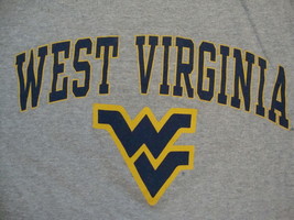 NCAA West Virginia Mountaineers College University Sportswear Gray T Shirt XL - £11.83 GBP