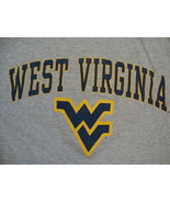 NCAA West Virginia Mountaineers College University Sportswear Gray T Shi... - $18.92