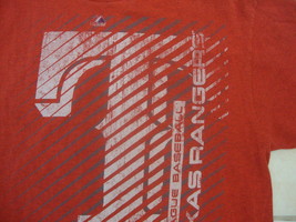 MLB Texas Rangers Major League Baseball Fan American League Red T Shirt XL - £12.44 GBP