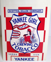 Yankee Girl Chewing Tobacco Empty Bag Patrotic Women With Flag Vintage 1930&#39;s - £9.34 GBP