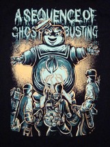 A Sequence of Ghost Busting Stay Puft Metal Rock Music Band T Shirt S - £11.86 GBP