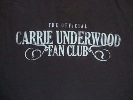 The Official Carrie Underwood Fan Club Country Music Singer Blue T shirt XL - £14.67 GBP