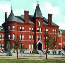 St. Mary&#39;s Hospital Pueblo Colorado Postcard Vintage Postmarked 1909 - £6.91 GBP