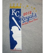 MLB Kansas City Royals 2012 All-Star Blood Drive KC Baseball Gray T Shirt L - £9.28 GBP