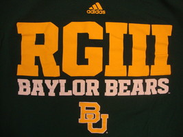 NCAA Baylor Bears College University Football Fan Robert Griffin Green T Shirt L - £12.76 GBP