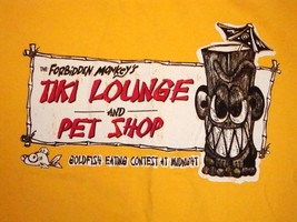 The Forbidden Monkey&#39;s Tiki Lounge And Pet Shop Souvenir Island T Shirt M - $17.67
