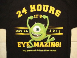 Disney Monstrous Summer All nighter 2013 "Eye-Mazing" Monsters Inc T Shirt L - $15.83