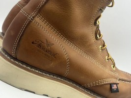 Thorogood Men&#39;s American Heritage 6″ Tobacco Moc Soft Toe Leather Work B... - $199.99