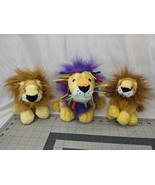 Ganz Lil Kinz Webkins Ribbon Lion Plush Lot of 3 No Code - $19.95