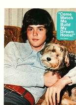 Donny Osmond The Osmonds teen magazine pinup clipping couch puppy 16 mag - £2.74 GBP