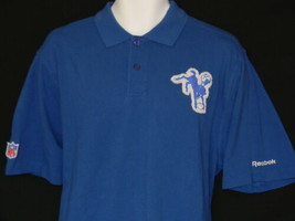 Indianapolis Colts Polo Men&#39;s Size Small Vintage Blue Reebok Football Shirt NEW - £23.84 GBP