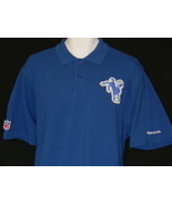 Indianapolis Colts Polo Men&#39;s Size Small Vintage Blue Reebok Football Sh... - £23.34 GBP