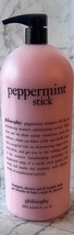 Philosophy Peppermint Stick Shampoo Shower Gel GIANT 64 Oz New WITH PUMP - £40.23 GBP