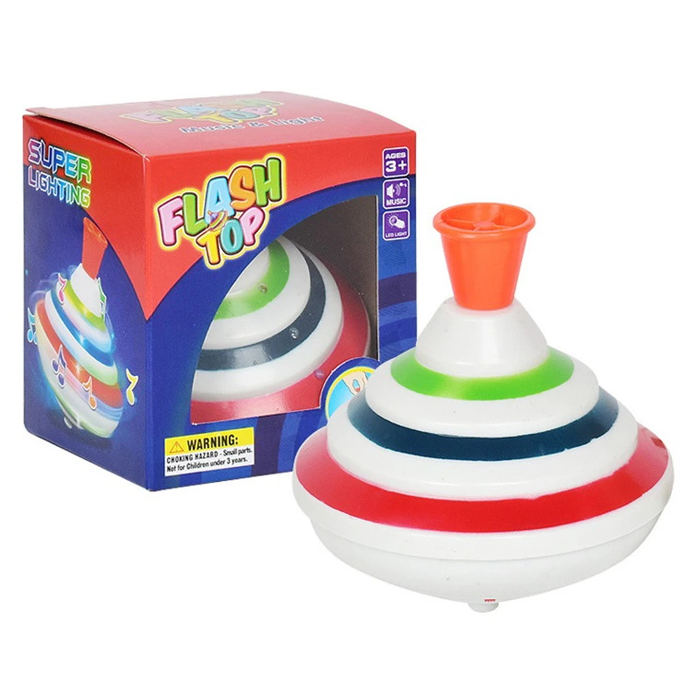 Classic Magic Spinning Tops Toy Music Light Gyro Toys with LED Music Party - £10.42 GBP