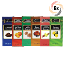 6x Packs Spice Supreme Variety Pure &amp; Imitation Extract Flavoring | 2oz - $21.85