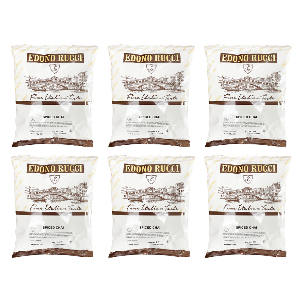 EDONO RUCCI SPICED CHAI TEA LATTE POWDER MIX 6 X 2 LB BAGS 12 LBS - $55.00