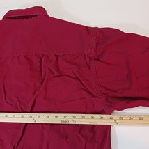 Tri Mountain Decatur Works Men's Red Cotton Button-Down Collar Shirt Size Medium image 11