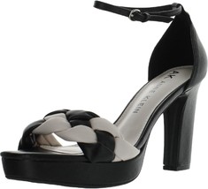 Anne Klein Women&#39;s Harlow Dressy Leather Heels Sandals Sandal Shoes Ankle Strap - £30.92 GBP
