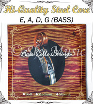 German Steel Core Nickel Alloy Wound Bass String Set 3/4 Size New High Q... - $69.99