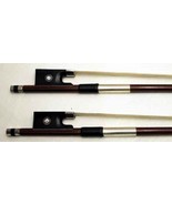 TWO New 3/4 Violin Bows. Brazilwood Stick/Ebony Frog. Straight Well Bala... - $41.01 CAD