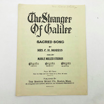 The Stranger of Galilee Sacred Song Vintage Sheet Music 1935 - $14.84