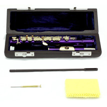 LIMITED TIME! SKY Purple Piccolo Flute with Case, Cleaning Cloth Cleanin... - £102.23 GBP