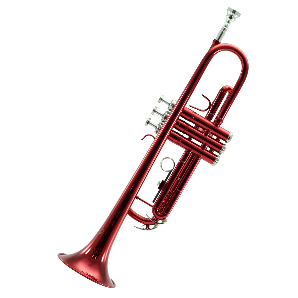 **GREAT GIFT**Premium Band Approved Red/Gold Trumpet w Hard Case Full Package - $189.99
