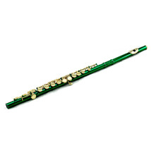 SKY Band Approved C Foot Closed Hole Green Flute w Gold Keys w Case Acce... - £111.28 GBP