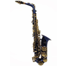 ”SKY“ Beautiful Blue Alto Saxophone w Gold Keys *Great Gift* - £223.81 GBP