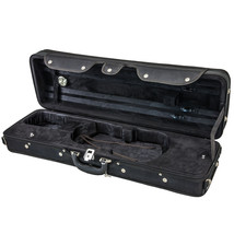 NEW Top Deluxe Quality 4/4 Size Acoustic Violin Fiddle Case All Black w/ Strap - £87.92 GBP