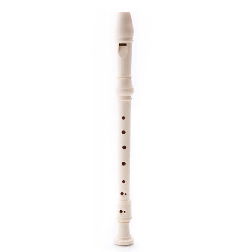NEW 8 Holes Teacher Approved Ivory White Soprano Recorder Flute - Baroque - $7.99