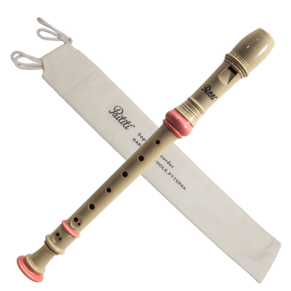 Paititi Soprano Recorder 8-Hole With Cleaning Rod Carrying Bag Key of C - $8.99 - $15.99
