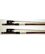 TWO New 1/4 Violin Bows. Brazilwood Stick/Genuine Horse Hair Straight Ba... - $677.00 MXN
