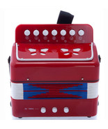 *GREAT GIFT* NEW Top Quality Red Accordion Kids Musical Toy w 7 Buttons ... - £21.89 GBP