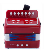 *GREAT GIFT* NEW Top Quality Red Accordion Kids Musical Toy w 7 Buttons ... - €24,30 EUR