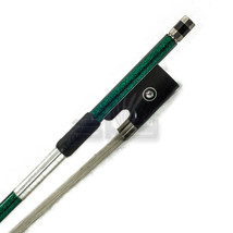 New High Quality 4/4 Full Size Violin Bow Carbon Fiber Double Eye Abalone-Green - £31.96 GBP