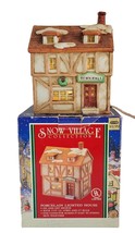 Snow Village Town Hall Porcelain Christmas Village VTG 1998 In Original Box - $18.69