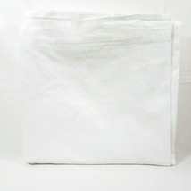 SFERRA Solid White Pima Cotton King Flat Sheet - £46.25 GBP