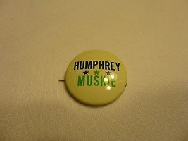 Humphrey Muskie green and blue button pin vintage - £3.11 GBP